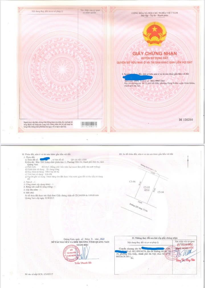 Đất nền khu TĐC Làng Chài - An Bàng 425m² - Vị trí đắc địa gần biển