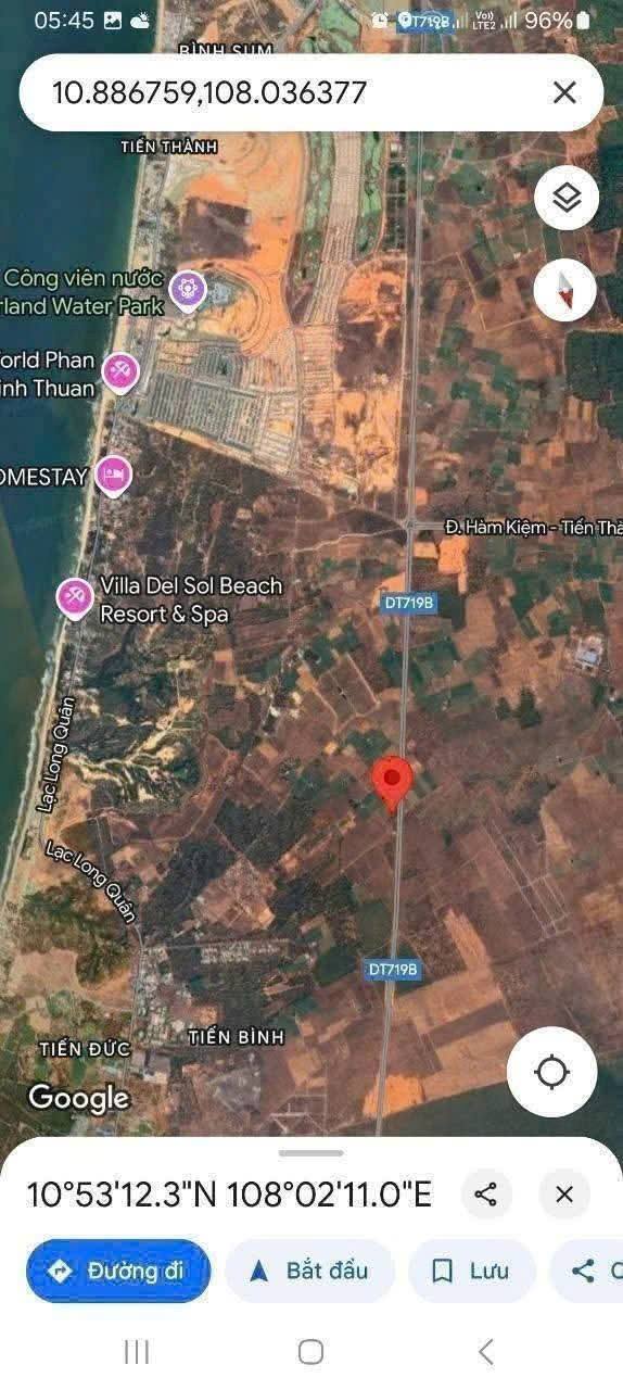 Bán đất mặt tiền 719B Thôn Tiến Bình, TP Phan Thiết - Diện tích 48.000m² giá 49 tỷ - Đầu tư sinh lời cao!