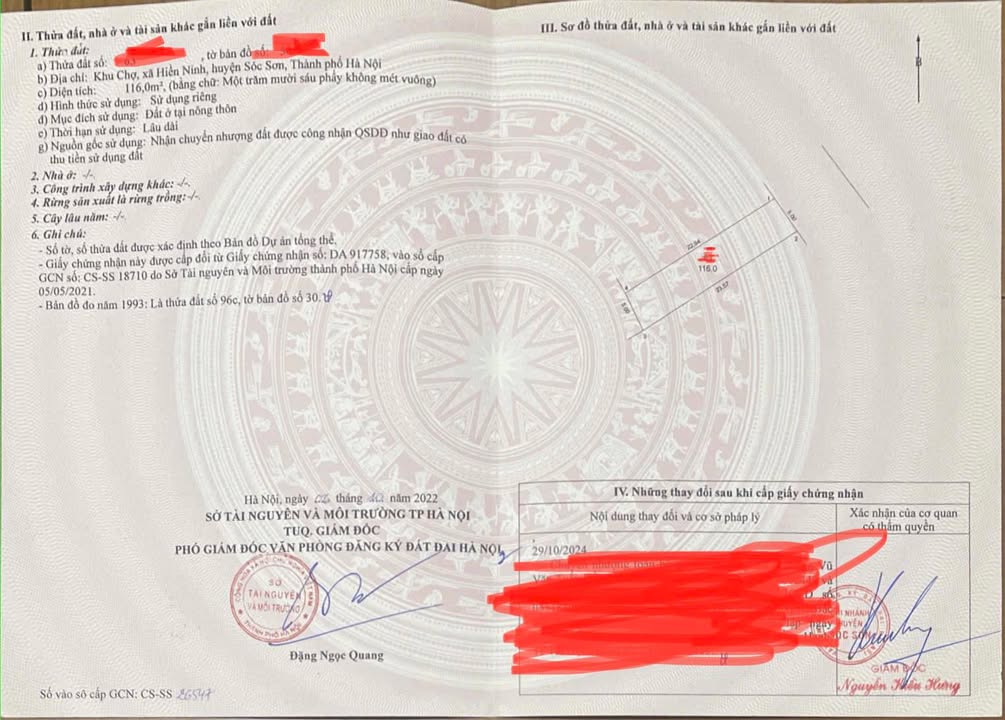 Đất nền Hiền Ninh, Sóc Sơn 100m² - Gần sân bay và khu công nghiệp!