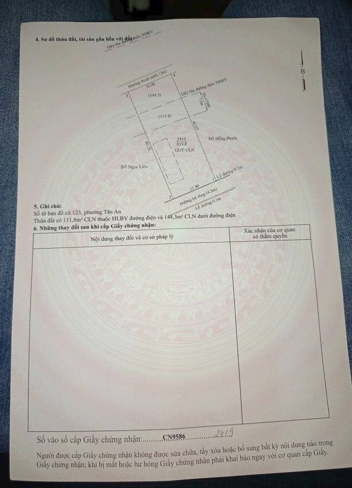 Đất vườn Tân An Thủ Dầu Một 640m² giá 2 tỷ - Mặt tiền đường nhựa ô tô