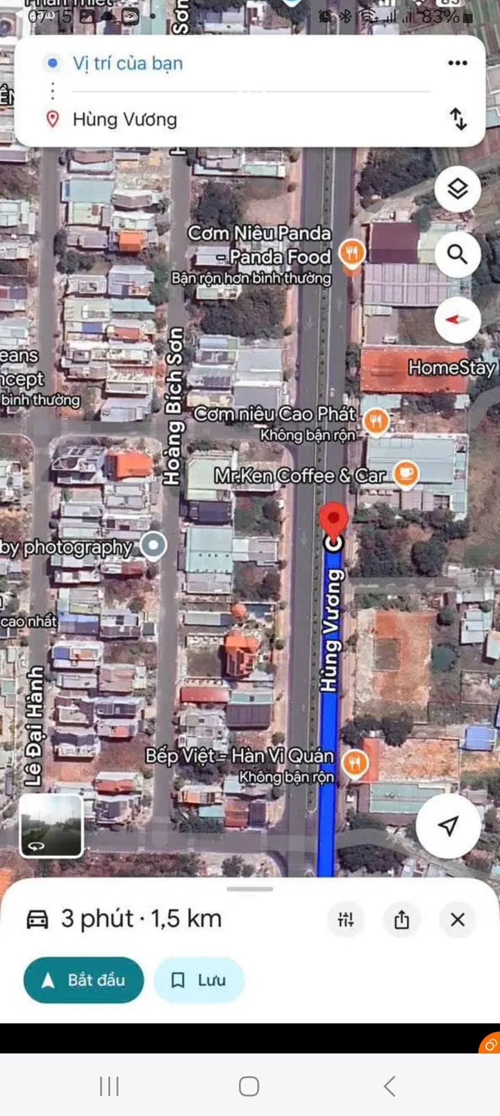 Đất thổ cư mặt tiền Hùng Vương Phú Thủy 980m² giá 55 tỷ - Vị trí đắc địa kinh doanh