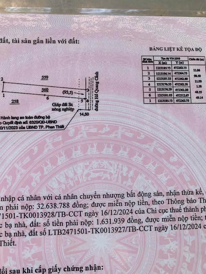 Đất thổ cư 1100m² mặt tiền 715, Bình Thuận - Đầu tư sinh lời ngay!