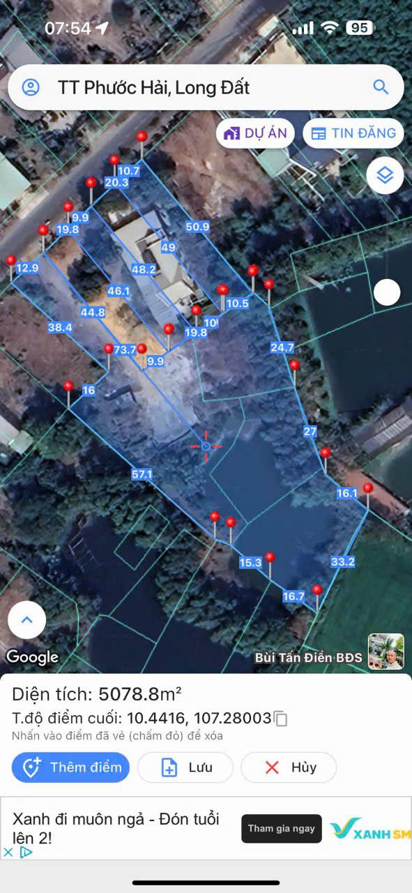 Đất nông nghiệp 5 sào tại xã Long Mỹ, Bà Rịa - Vũng Tàu - Cho thuê miễn phí 5 năm!