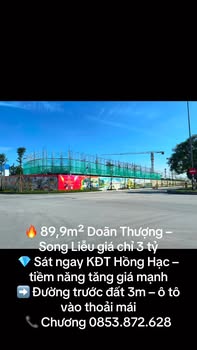 Đất nền Song Liễu 89m² giá 3 tỷ - Tiềm năng tăng giá mạnh!