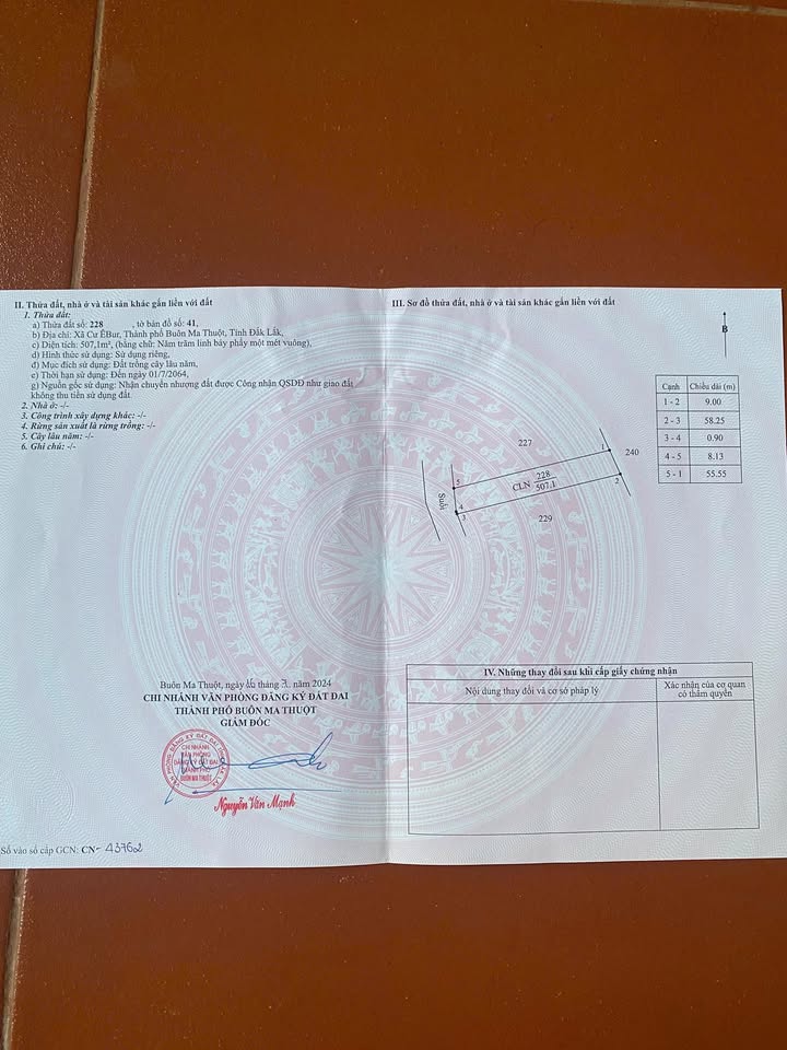 Đất nền thổ cư Cư Ebur 522m² giá 280 triệu - Cơ hội đầu tư tuyệt vời!