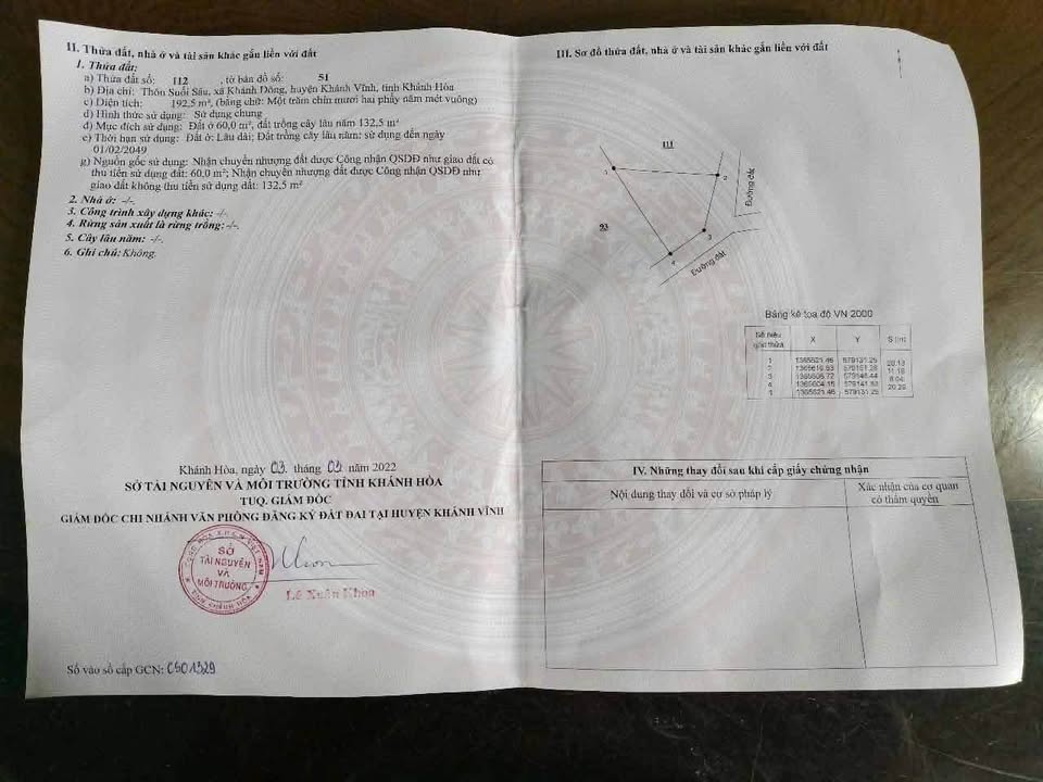 Đất nền Khánh Đông 192m² giá 195 triệu - Lô góc 2 mặt tiền