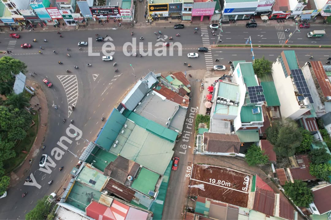 Đất 2 mặt tiền đường Lê Thị Riêng, Buôn Ma Thuột 118m² giá 4.15 tỷ - Vị trí kinh doanh đắc địa!