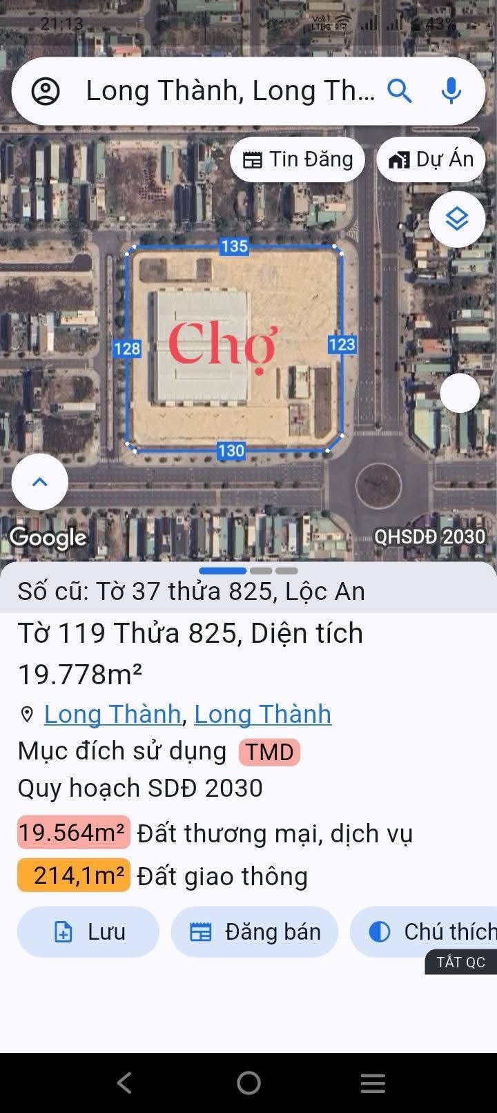 Đất nền Lộc An, Long Thành 135m² - Đối diện chợ, kinh doanh sầm uất!