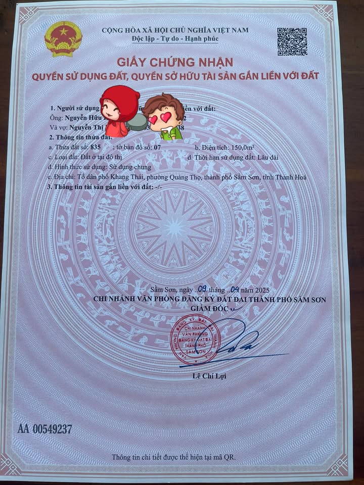 Đất nền 150m² phường Quảng Thọ, Sầm Sơn chỉ 1 tỷ - Cơ hội đầu tư hiếm có!