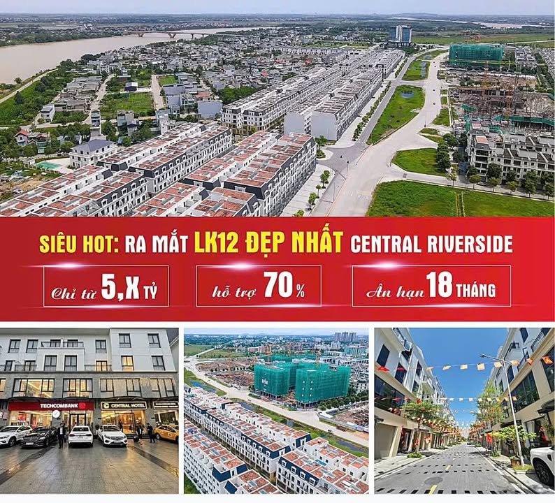 Shophouse Central Riverside Thanh Hóa 370m² giá 1.7 tỷ - Đầu tư sinh lời ngay!