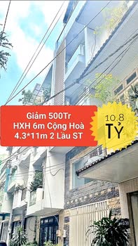 Nhà riêng Cộng Hòa, Tân Bình 47.3m² giá 10.8 tỷ - Chính chủ bán gấp!
