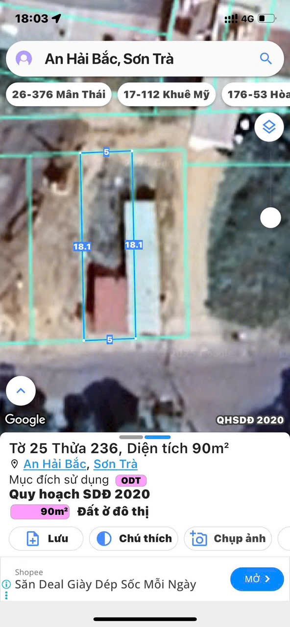 Đất biển 2 mặt tiền đường Lê Thước - 180m² giá 26.5 tỷ - Cơ hội đầu tư sinh lời!