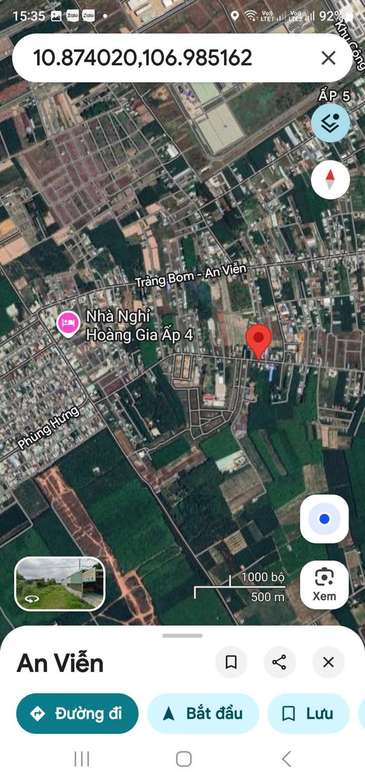 Đất mặt tiền Phùng Hưng nối dài, An Viễn, 360m² giá 3.2 tỷ - Cơ hội đầu tư sinh lời!