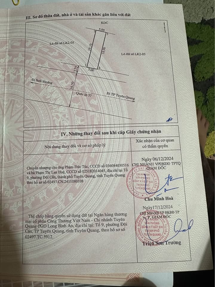 Đất nền phân lô Kim Phú Tuyên Quang 95m² - Đầu tư sinh lời ngay!