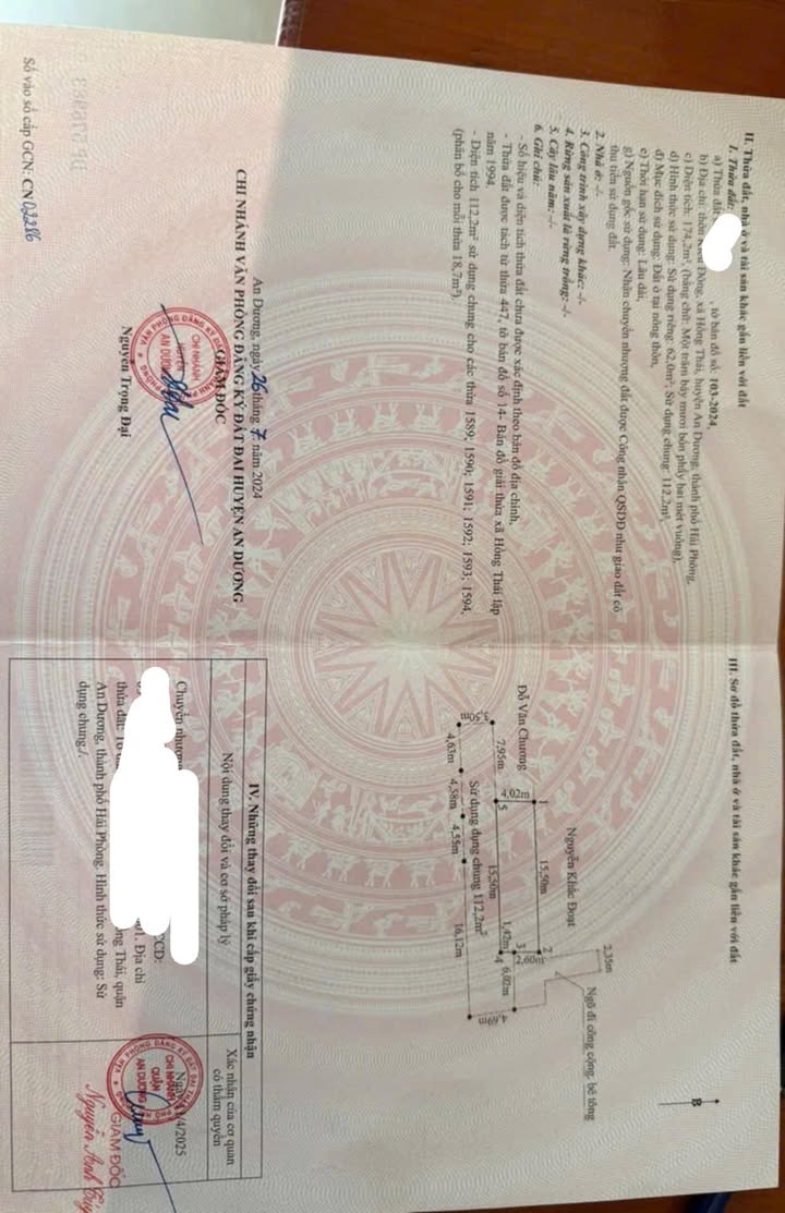 Đất lô góc 62m² tại Hồng Thái, An Dương - Ngõ ô tô vào thoải mái!