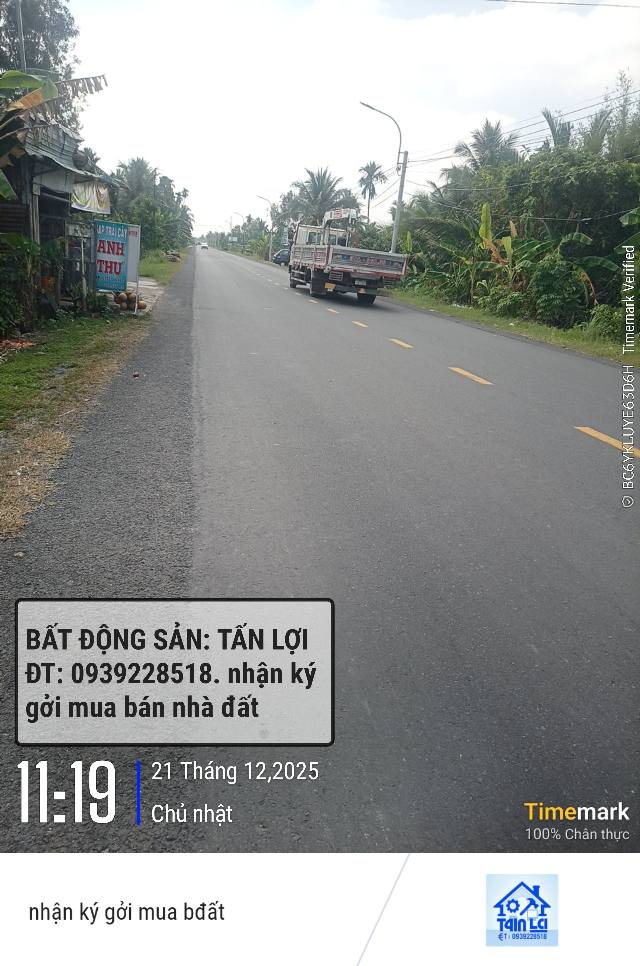 Đất nền Tân Phước Hưng, Cái Răng, Cần Thơ 3.700m² - Giá 2.22 tỷ VND, Mặt tiền đường xe container!