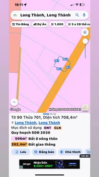 Đất nền mặt tiền đường Thanh Bình, Long Thành, Đồng Nai 140m² chỉ 1.85 tỷ - Cơ hội vàng cho đầu tư!