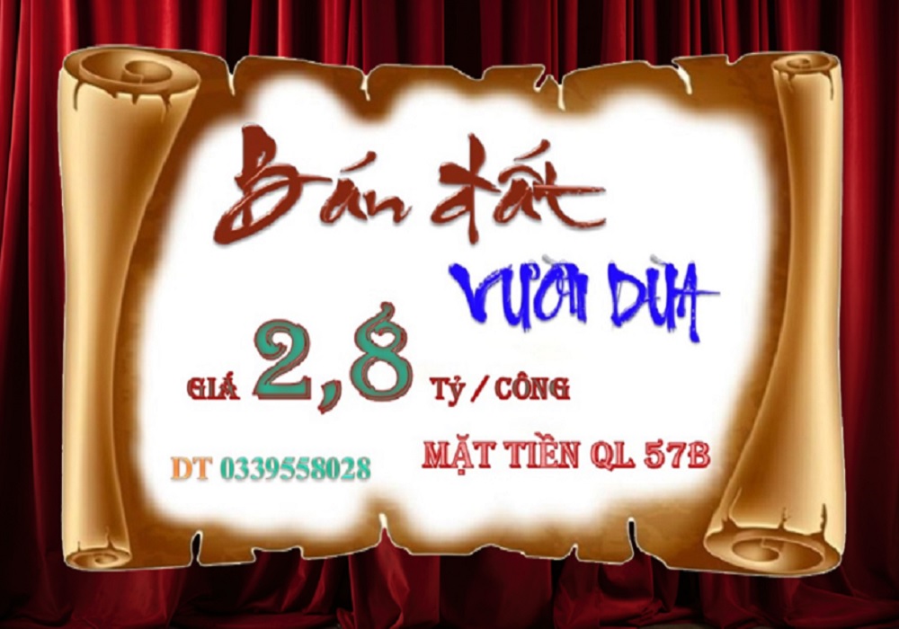 Đất mặt tiền QL 57B, xã Phú Đức, 2235m² giá 6.26 tỷ - Cơ hội đầu tư sinh lời!