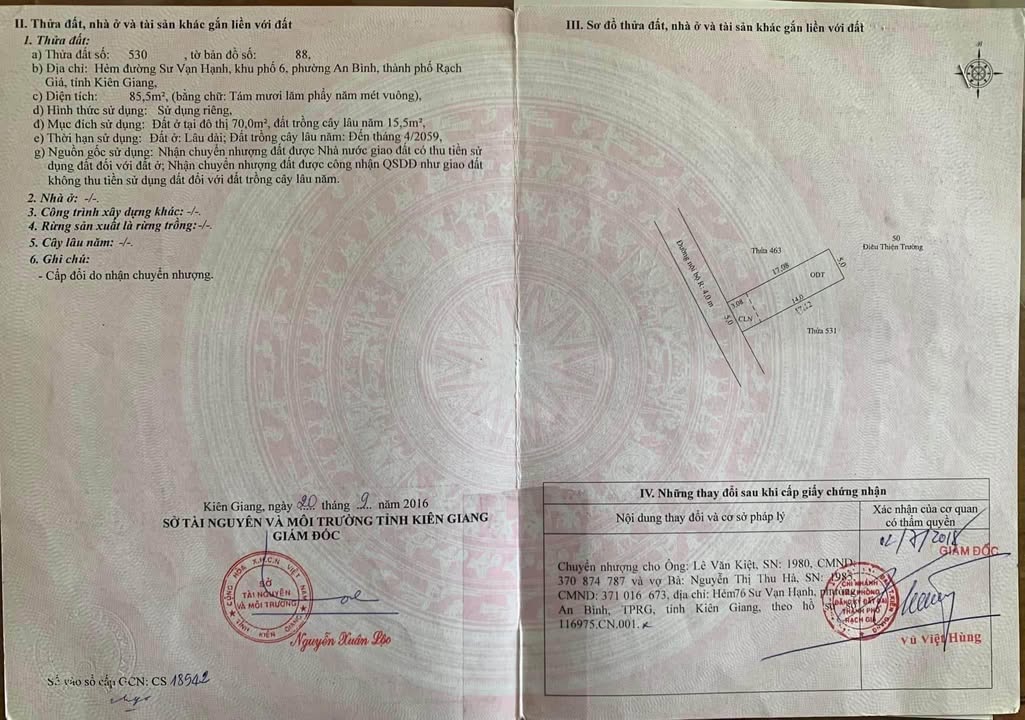 Đất nền thổ cư Hẻm 36 Sư Vạn Hạnh 85.5m² giá chỉ 450 triệu - Cơ hội đầu tư tuyệt vời!