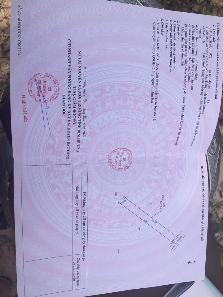 Đất nền 1000m² xã Minh Hòa, huyện Dầu Tiếng giá chỉ 640 triệu - Cơ hội đầu tư tuyệt vời!