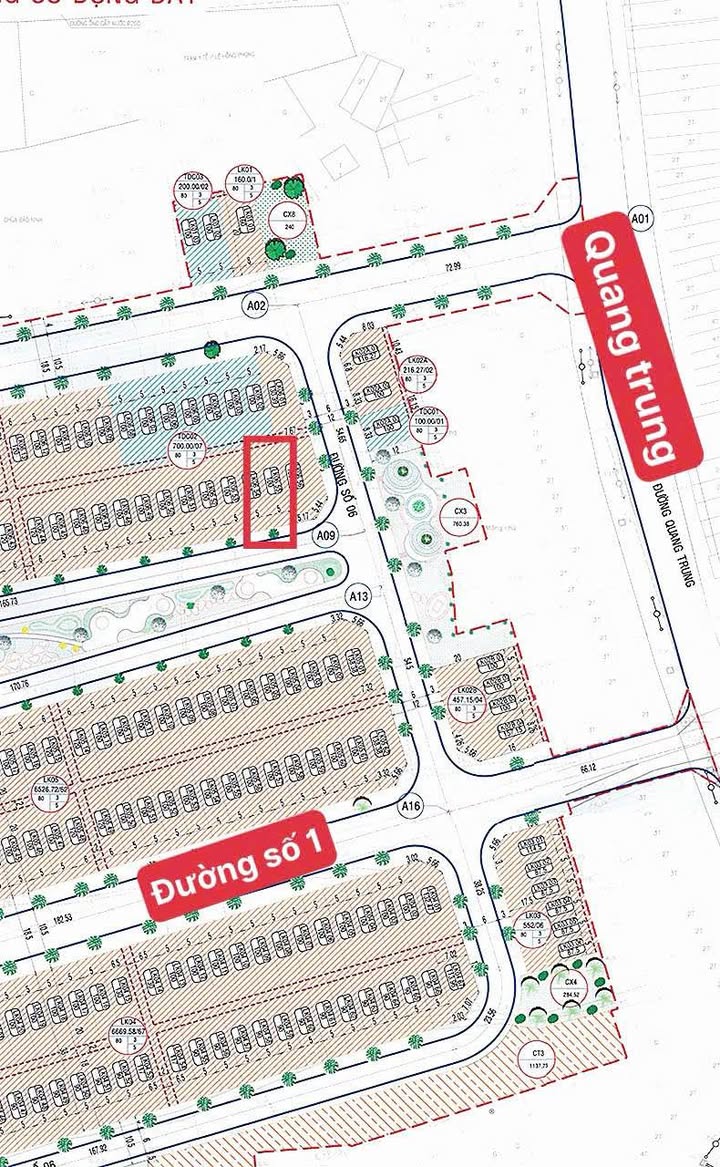 Đất nền KDC Bàu Cả, Quang Trung, 100m² giá 3 tỷ - View công viên tuyệt đẹp!