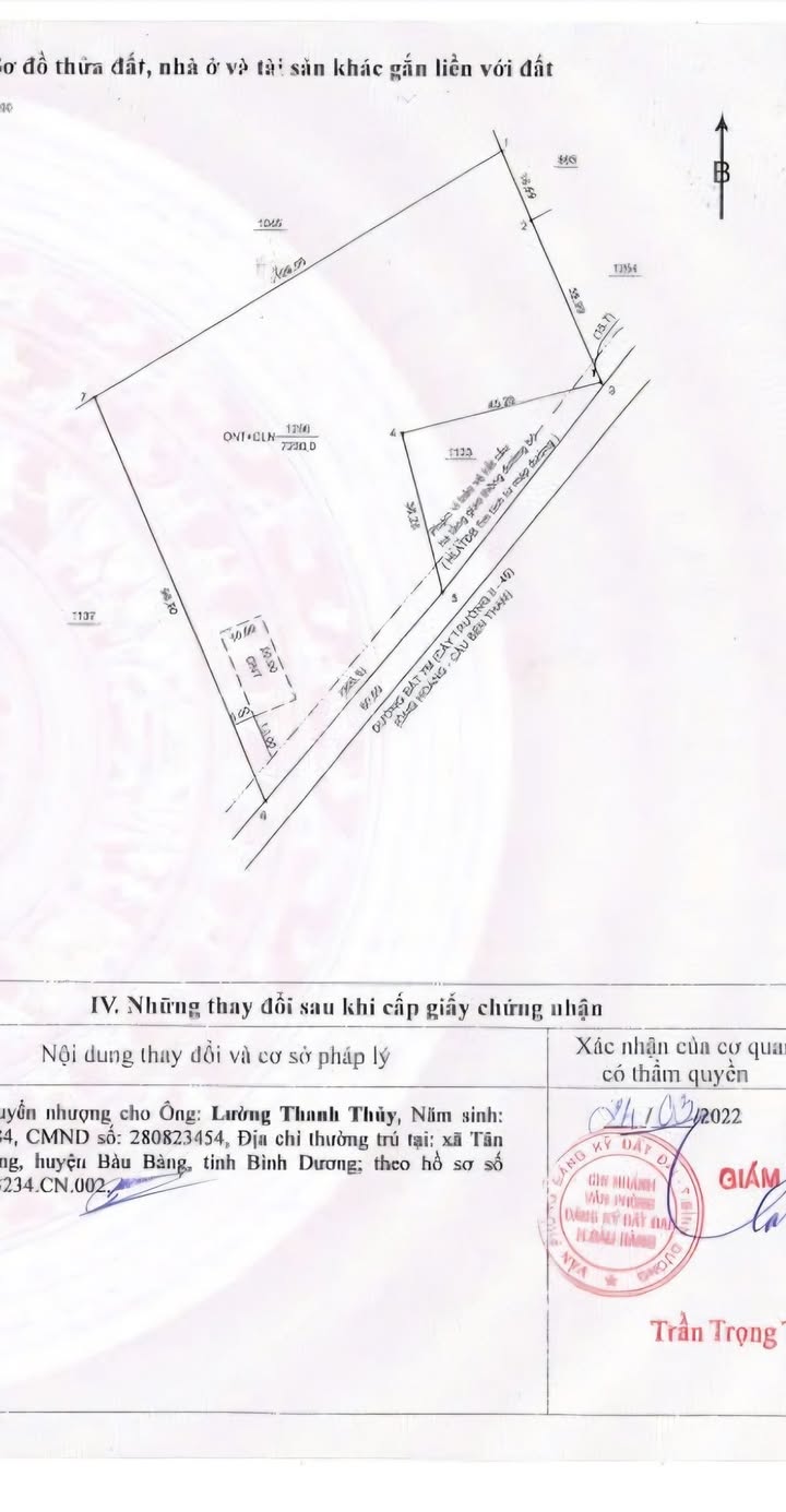 Đất Cây Trường II Bàu Bàng 7230m² giá 5 tỷ - Phù hợp làm xưởng công ty!