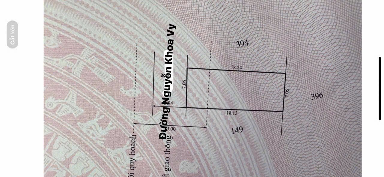 Bán gấp FrontHouse Mặt Tiền Nguyễn Khoa Vy, Huế 128m² - Giá chỉ 3.5 tỷ!