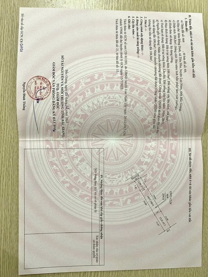 Đất nền Tiên Nha, Lục Nam, Bắc Giang 200m² - Giá tốt, nhanh tay sở hữu ngay!