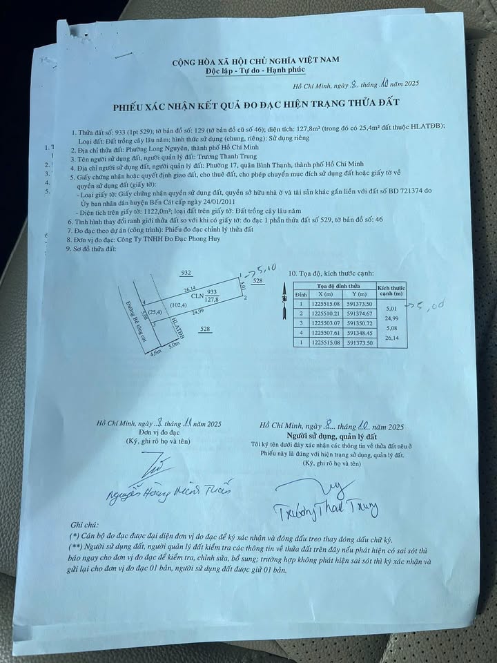 Đất An Điền, Bến Cát 60m² giá 970 triệu - Vị trí thuận lợi, giao thông thuận tiện!