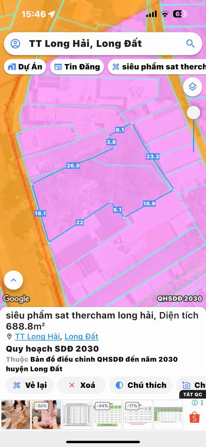 Đất nền Long Hải 690m² giá 25 tỷ - Tiềm năng kinh doanh đỉnh cao!