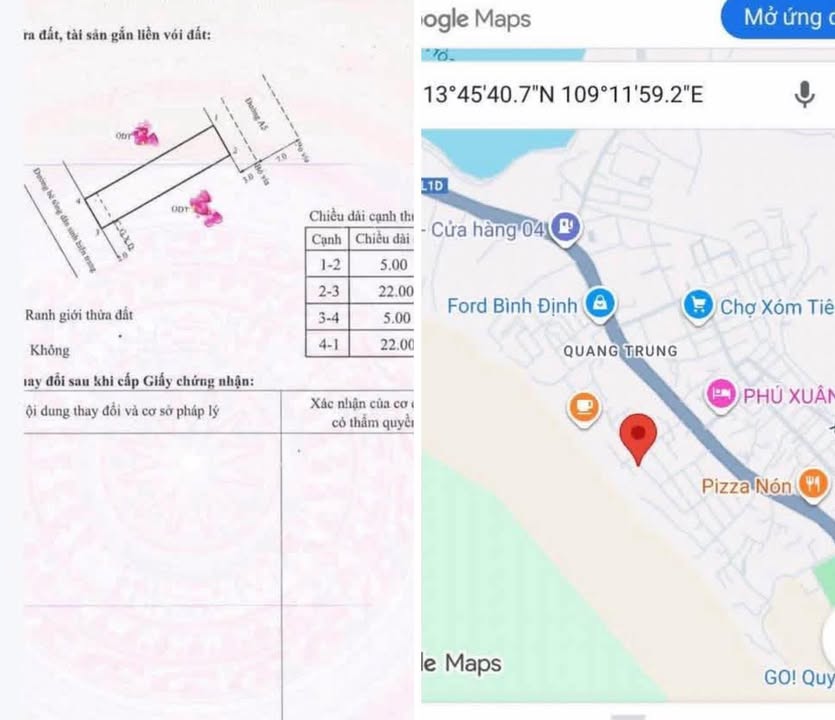 Lô đất 2 mặt tiền đường A5 Quy Nhơn 110m² giá 4.73 tỷ - Cơ hội đầu tư sinh lời!