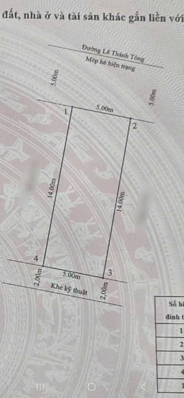 Đất nền đầu tư tại Lê Thánh Tông, Hải Phòng 70m² giá 12.6 tỷ - Vị trí vàng kinh doanh!