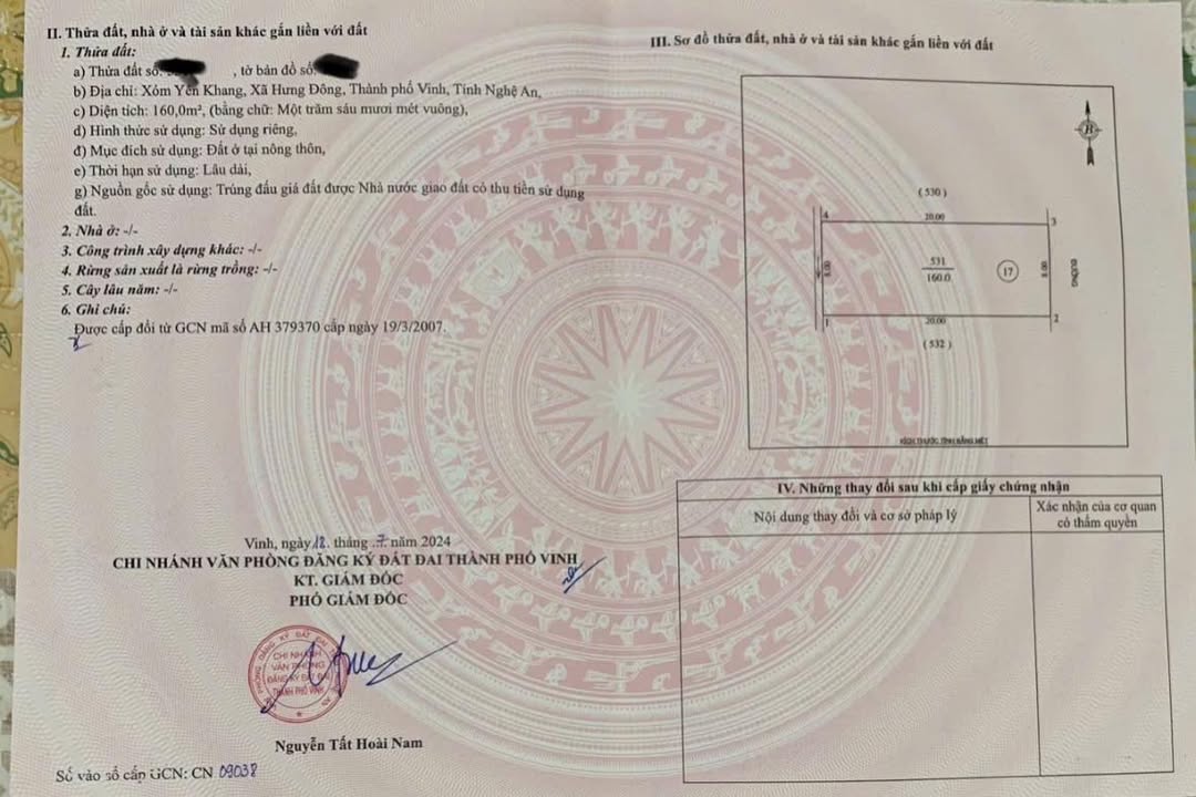 Đất đấu giá Yên Khang, phường Hưng Đông 160m² - Cơ hội vàng đầu tư!