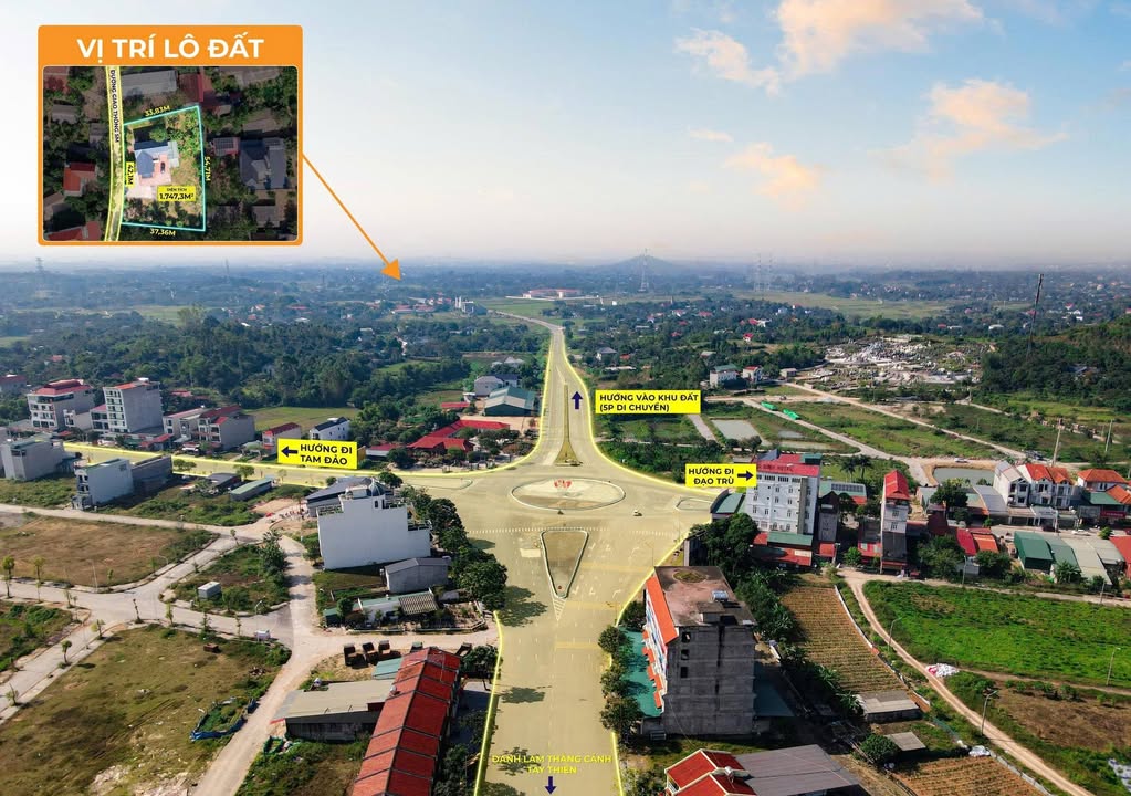 Biệt thự Đại Đình, Tam Đảo 1.747m² giá 9.6 tỷ - Không gian sống xanh mát quanh năm!