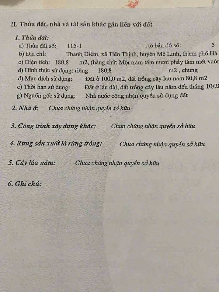 Đất Tiến Thịnh Mê Linh 160m² giá thỏa thuận - Sẵn sàng về ở ngay với nhà 2 tầng đẹp!