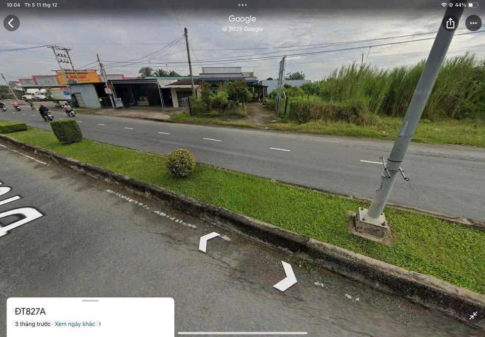 Đất thổ cư mặt tiền ĐT827A, Châu Thành, 216m² giá 3 tỷ - Cơ hội đầu tư hấp dẫn!