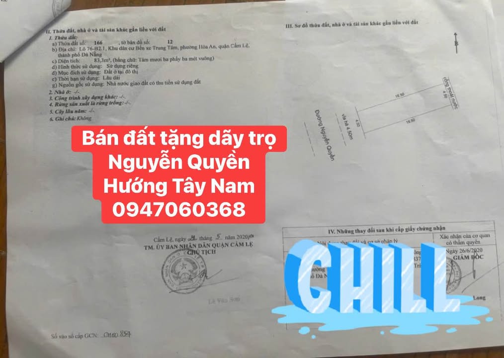Đất nền đường Nguyễn Quyền, quận Cẩm Lệ, 83m² giá 4.75 tỷ - Đầu tư sinh lời ngay!