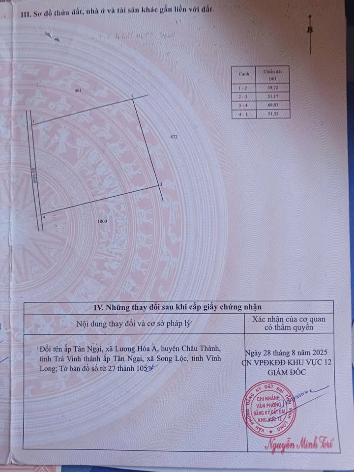 Đất nền mặt tiền bờ kênh đường Mậu Thân, Châu Thành, 3290m² - Giá đầu tư chỉ 650 triệu!