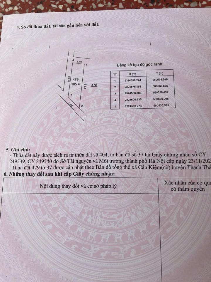 Đất nền Cần Kiệm Thạch Thất 105m² giá chỉ 3.57 tỷ - Lô góc đường thông, chính chủ!