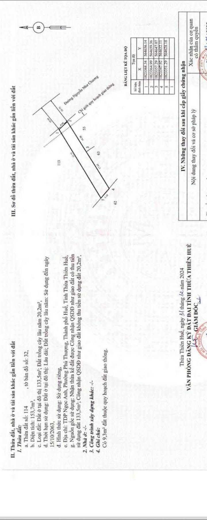 Đất mặt tiền Nguyễn Như Chương, phường Mỹ Thượng, TP Huế 153m² - Sẵn sàng đầu tư!