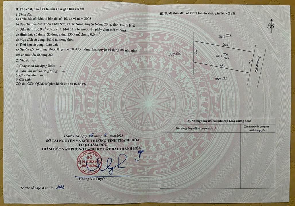 Đất nền Tế Nông Nông Cống 140m² giá 400 triệu - Cơ hội đầu tư tuyệt vời!