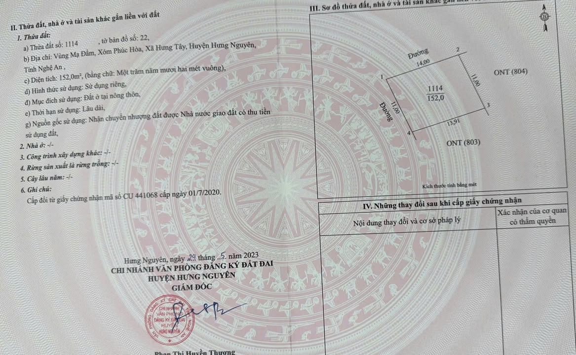 Đất nền 2 mặt tiền VSIP Hưng Tây 152m² giá 4.3 tỷ - Đầu tư sinh lời ngay!