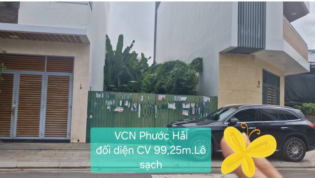 Đất nền kề góc đường Vũ Lăng 99m² giá 9.07 tỷ - Đối diện công viên