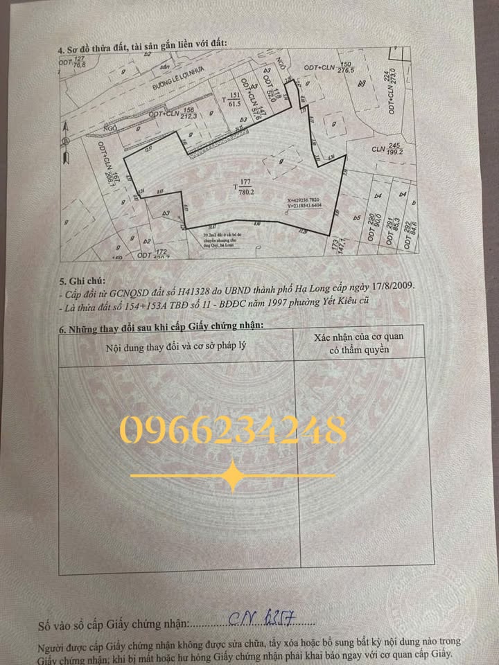 Đất nền tại Hạ Long 780m² giá 8 tỷ - Đầu tư sinh lời bền vững!