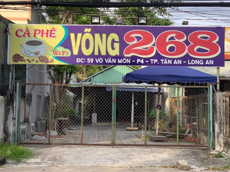 Đất thổ cư mặt tiền Võ Văn Môn, phường 4, Tân An, 585m² - Cơ hội đầu tư tuyệt vời!