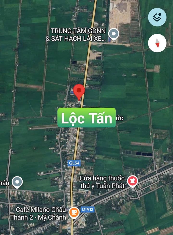 Đất nền Châu Thành, Trà Vinh 500m² giá 1.2 tỷ - Mặt tiền Quốc lộ 54