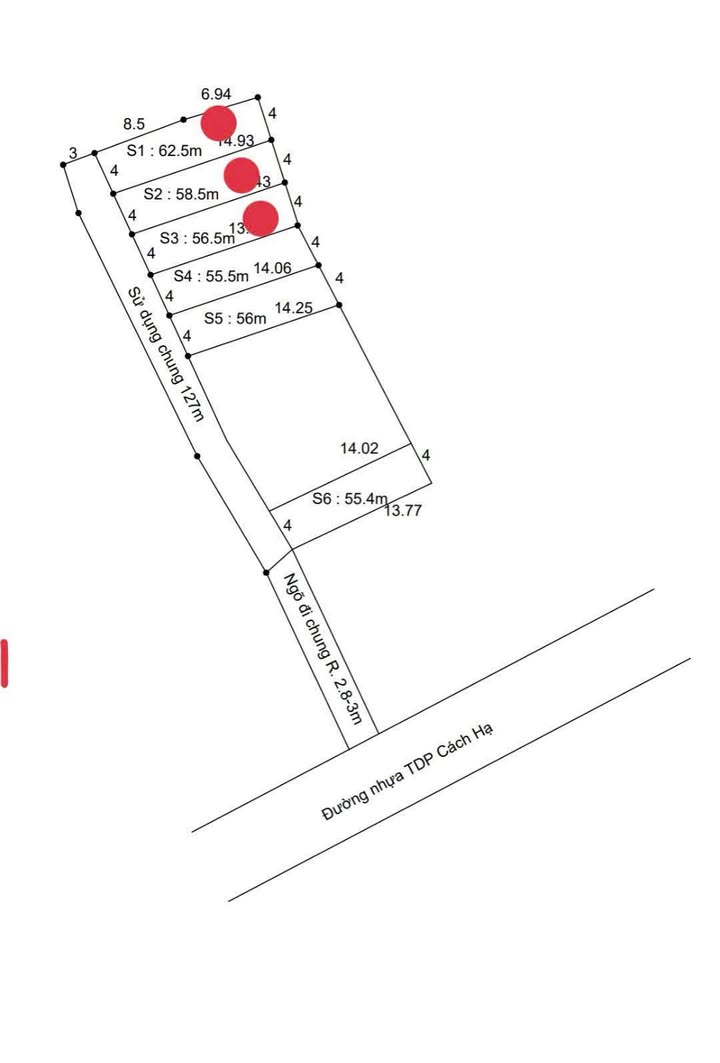 Đất nền Nam Sơn, An Dương 62m² giá 1.79 tỷ - Sổ hồng chính chủ