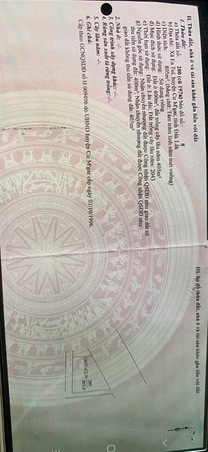 Đất nền 3 mặt tiền Đường chính EATUl, Cư M'gar, 800m² chỉ 7.5 tỷ - Cơ hội đầu tư hiếm có!