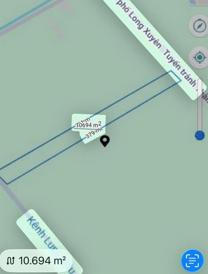 Đất nền Mỹ Thới, Long Xuyên 10.000m² - Mặt tiền 27m, vị trí đắc địa!