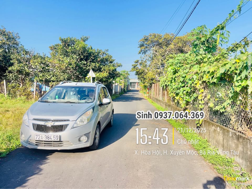 Đất nền Hòa Hội Xuyên Mộc 276m² giá 800 triệu - Khu dân cư đông đúc!